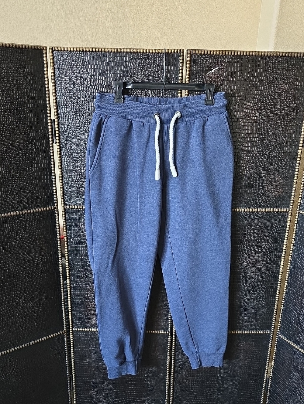 Women's Navy Blue Jogger Track Pants with Drawstring